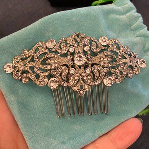 EVER FAITH Bridal Crystal Hair Comb